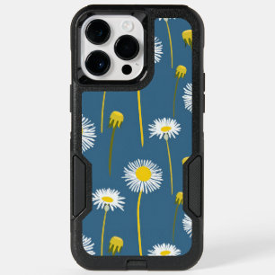 Blue and White Daisy Print OtterBox iPhone 14 Pro Max Case