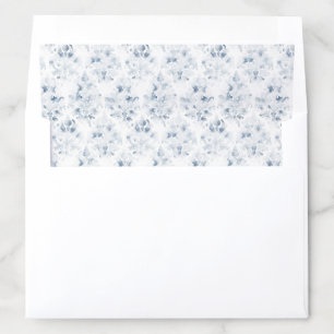 Blue and White Damask Envelope Liner