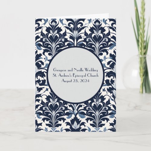 Blue and White Damask Program