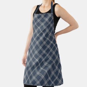 Blue and White Denim Look Apron