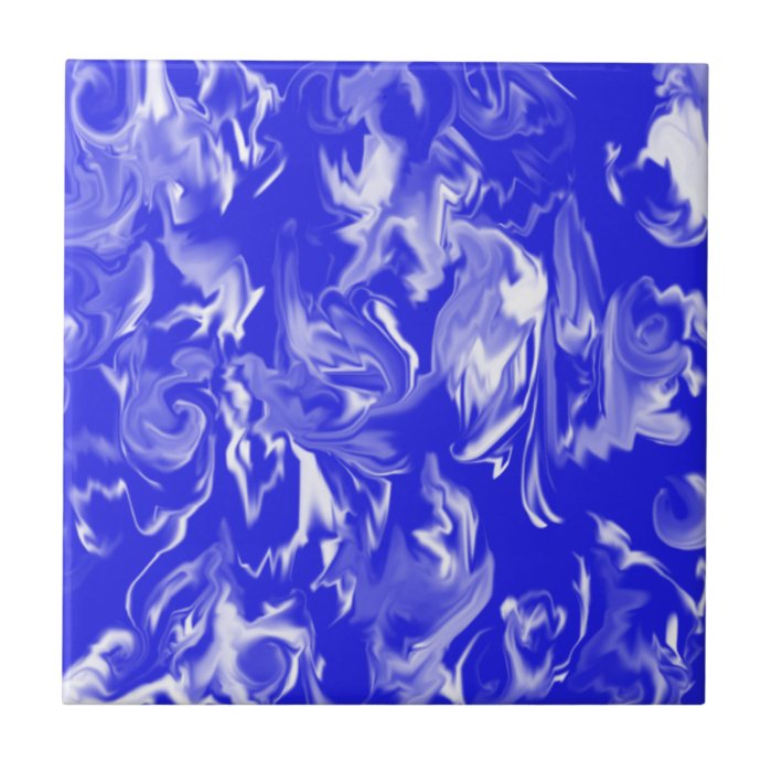 Blue and White Design  T  Ceramic Tiles