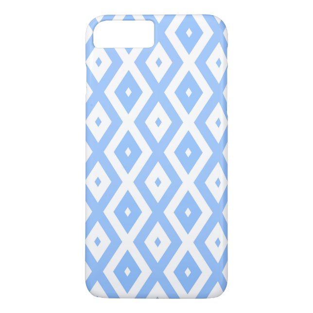 Blue and white diamond pattern Case-Mate iPhone case (Back)