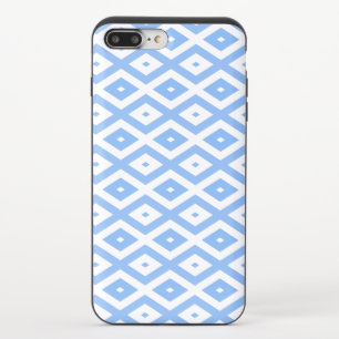 Blue and white diamond pattern iPhone 8/7 plus slider case