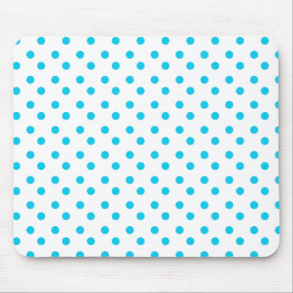 Blue and White Dots Mousepad