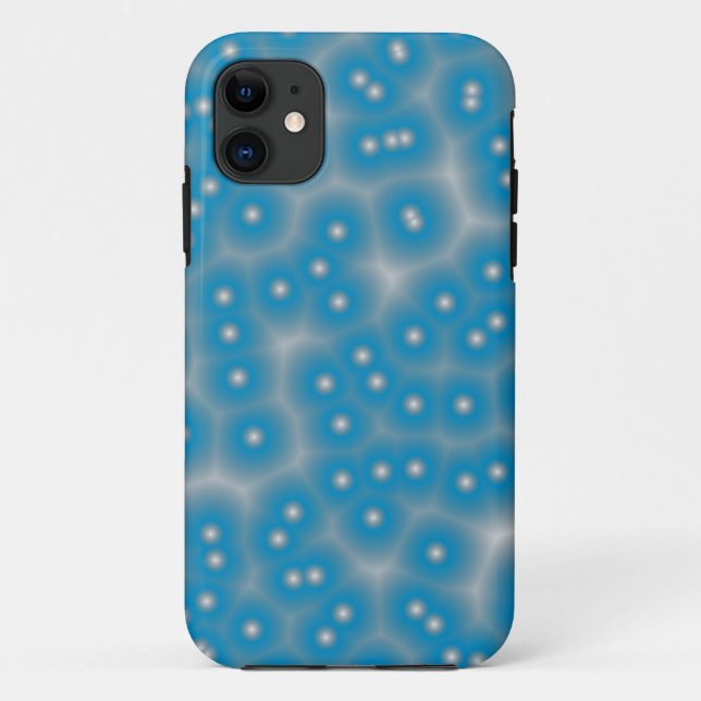 blue and white dots texture Case-Mate iPhone case (Back)