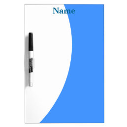 Blue and White Dry Erase Board