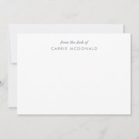 Blue and White Elegant Personalized Stationery