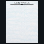Blue and White Faded Chevron Letterhead<br><div class="desc">A faded blue and white chevron design adds interest to this letterhead paper,  yet is light enough to not interfere with printing.  This design is taken from a vintage book end paper,  is beautiful,  and professional looking.</div>