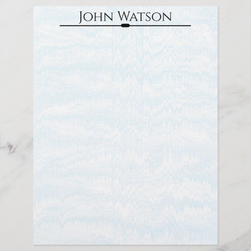 Blue and White Faded Chevron Letterhead