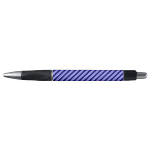 Blue and white five stripes pattern pen
