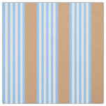 Blue and white five stripes pattern with tan fabric