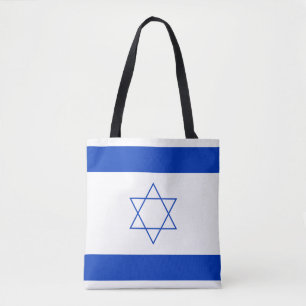 Blue and White Flag of Israel Tote Bag