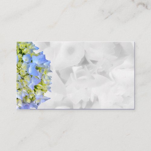 Blue and White Floral Blank Wedding Place Cards