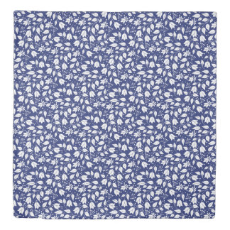 Blue and White Floral Duvet Cover