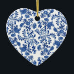 Blue and White Floral Ornament<br><div class="desc">Blue and White Floral Ornament created by fantasy artist Anna Repp.</div>