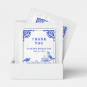 Blue and White Floral Tea  Tea Bag Drink Mix (Pair)