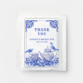 Blue and White Floral Tea  Tea Bag Drink Mix (Front)