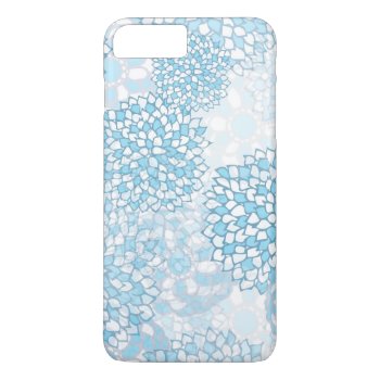 Blue And White Flower Pattern Iphone 8 Plus/7 Plus Case by greatgear at Zazzle