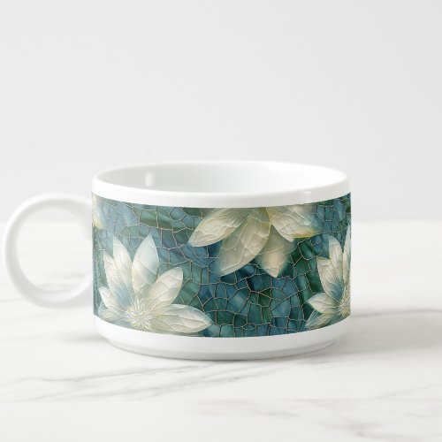 Blue and White Flowers Bowl