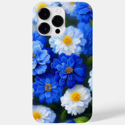 Blue and White Flowers Case_Mate iPhone 14 Pro Max Case