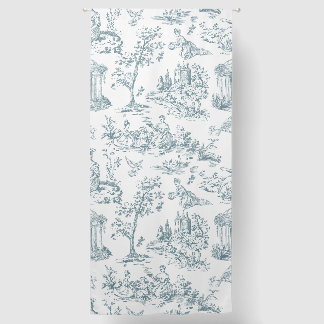 Blue and White French Toile Blackout Curtains