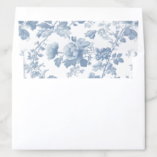 blue and white French toile pattern Envelope Liner