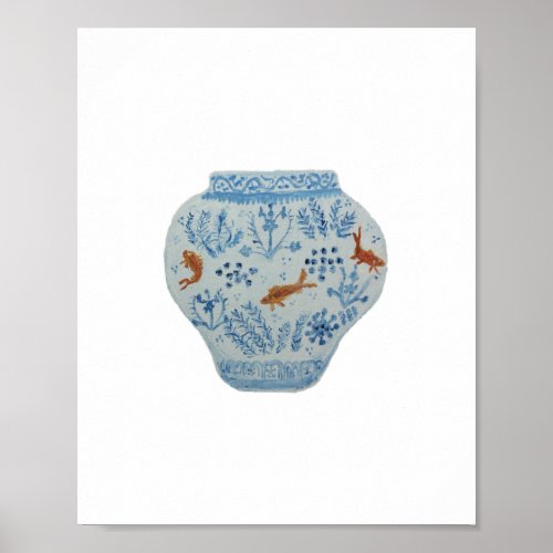 Blue and White Ginger Jar Art Print