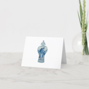 Blue and White Ginger Jar Thank You Note