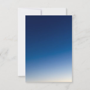 Blue and White Gradient Wedding Invitation