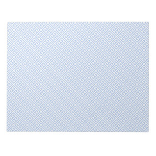 Blue And White Greek Key Envelope Liners Notepad