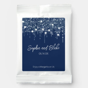 Blue and White Hanging Lights Margarita Drink Mix