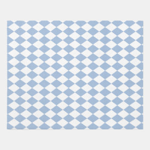 blue and white harlequin geometric any color rug