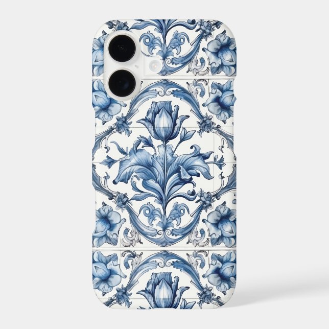 Blue and White Holland Pottery Tile  Case-Mate iPhone Case (Back)