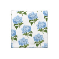 Blue and White Hydrangea Bloom Pattern