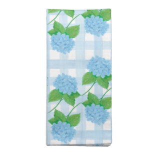 Blue and White Hydrangea Dinner Napkins
