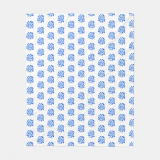 Blue and white hydrangea pattern Blanket