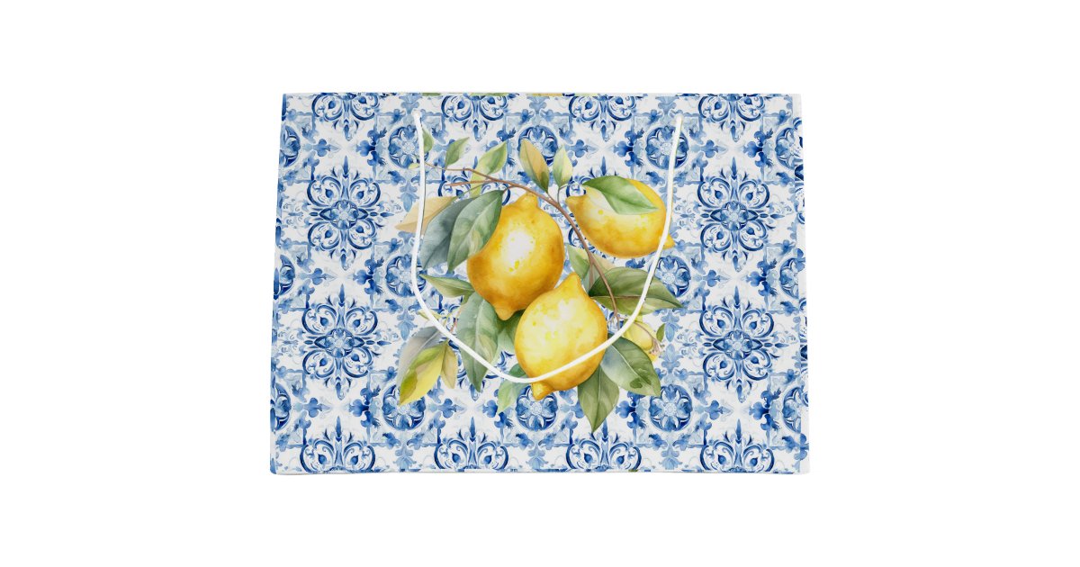 Lemons Large Gift Bag