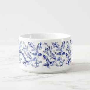 Blue and white Koi Bowl