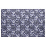 Blue and White Koi Fish Indigo Intricate Fabric