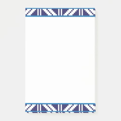 Blue and white Latvian Latgale Ethnic Folk art Post_it Notes