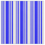 [ Thumbnail: Blue and White Lines Fabric ]