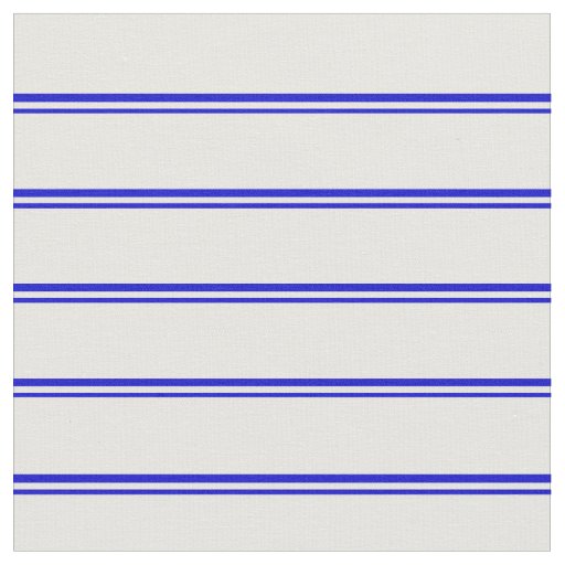 Blue and White Lines/Stripes Pattern Fabric