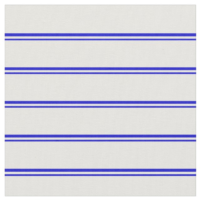 Blue and White Lines/Stripes Pattern Fabric (Close Up)