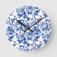 Blue and White Magnolias Toile de Jouy