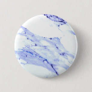 Blue and White Marble Button