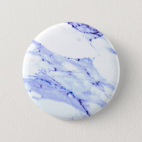 Blue and White Marble Button