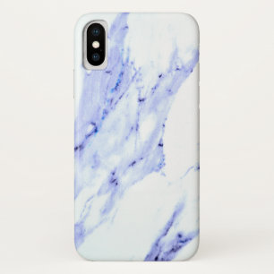 Blue and White Marble iPhone X Case