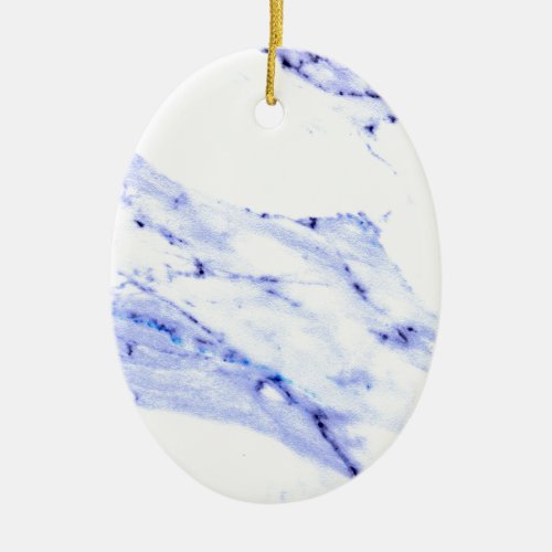Blue and White Marble Ceramic Ornament