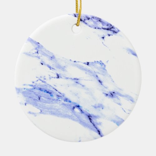 Blue and White Marble Ceramic Ornament