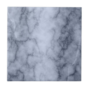 Blue and White Marble Ceramic Tile